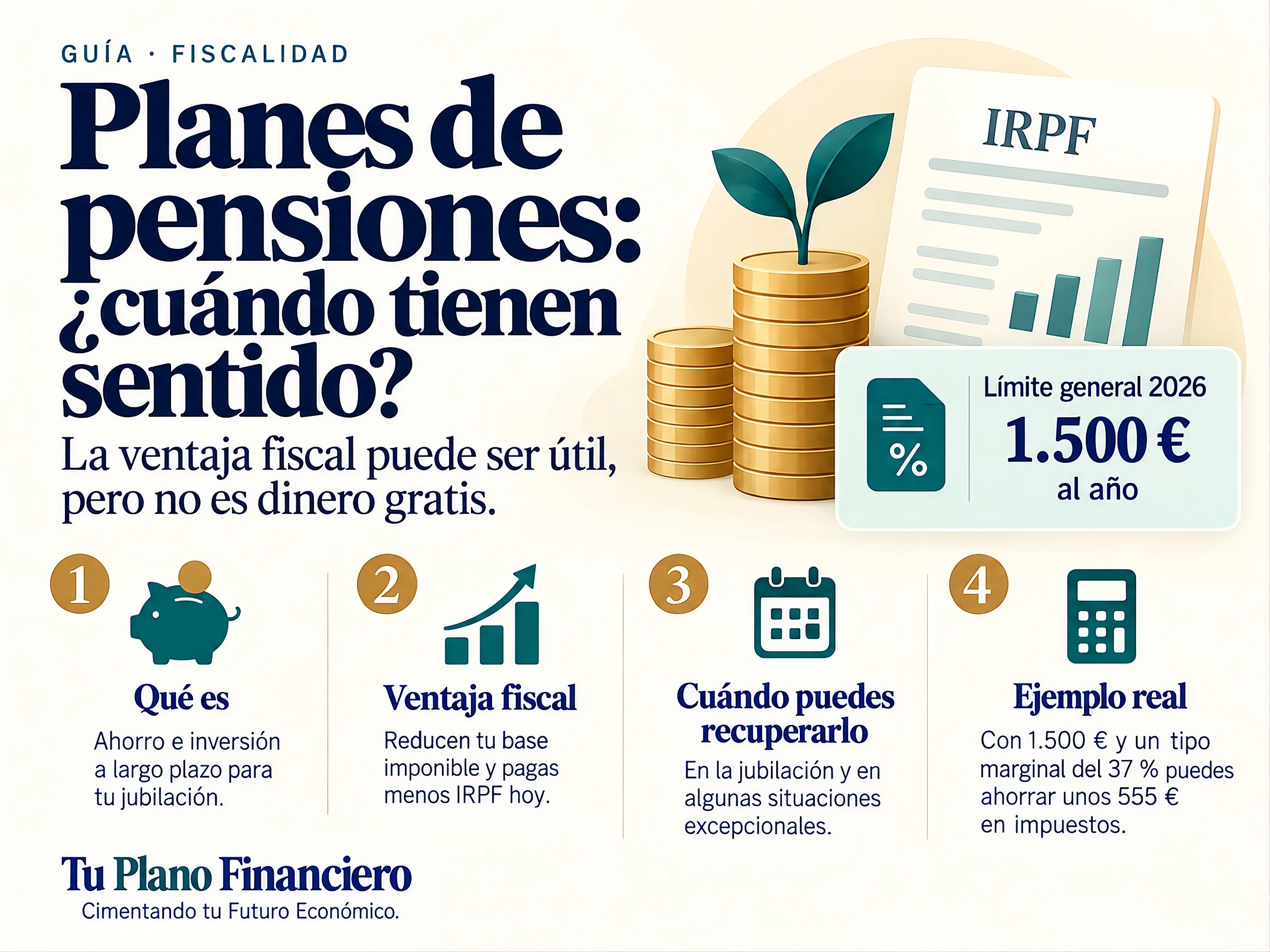 Miniatura de la guía: Plan de pensiones: cuándo compensa y cuándo no